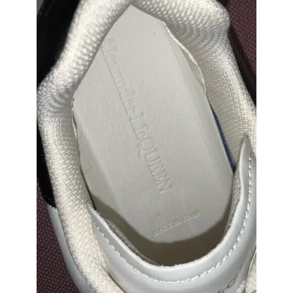 Alexander McQueen Sprint Runner Sneakers in White & Black 38 New with Box Womens - Picture 13 of 16